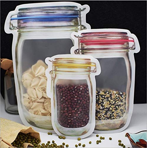 0855 Plastics Transparent Jar Shaped Stand-up Pouch With Zipper DeoDap 0855 Plastics Transparent Jar Shaped Stand-up Pouch With Zipper DeoDap